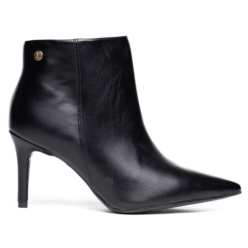 Bota Feminina Vizzano Bico Fino Salto Preto