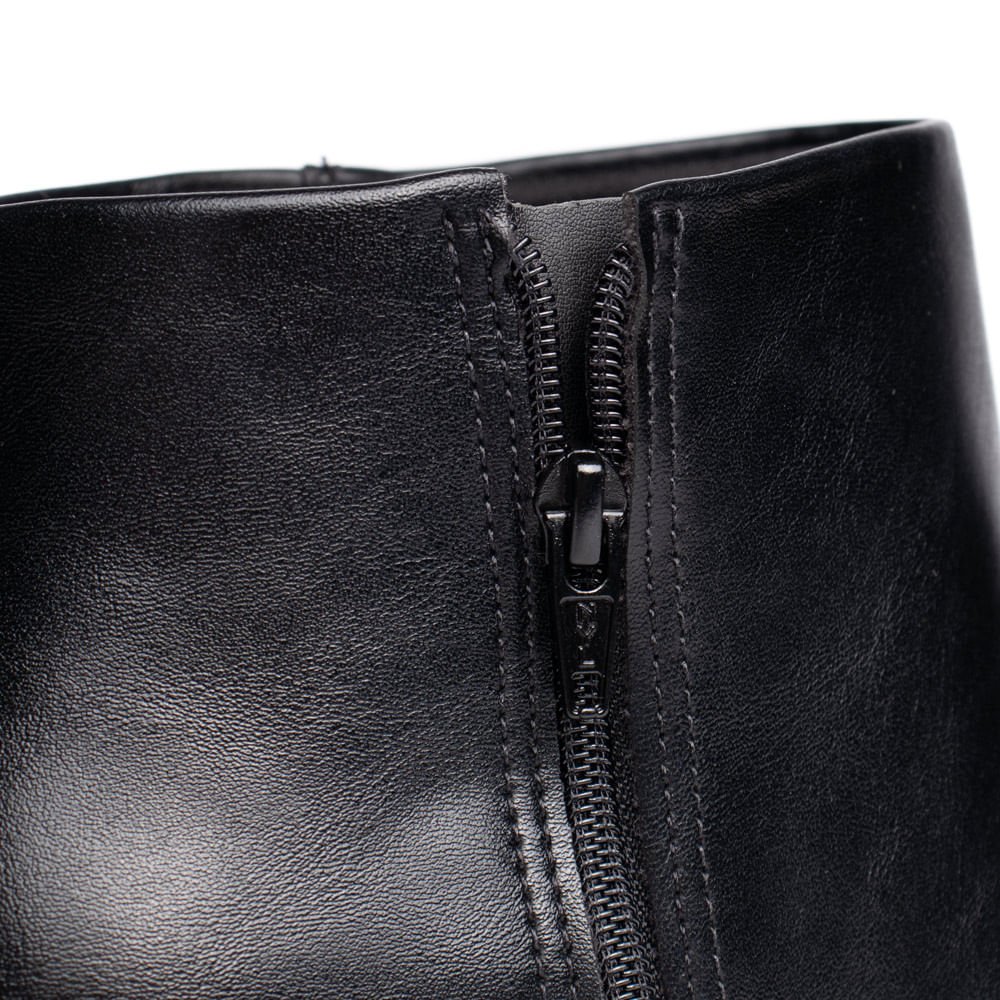 Bota Feminina Vizzano Bico Fino Salto Preto Preto 7