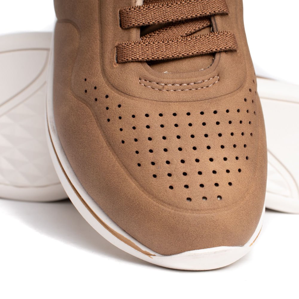 Tênis Feminino Modare Veluna Elástico Marrom Claro Marrom 5