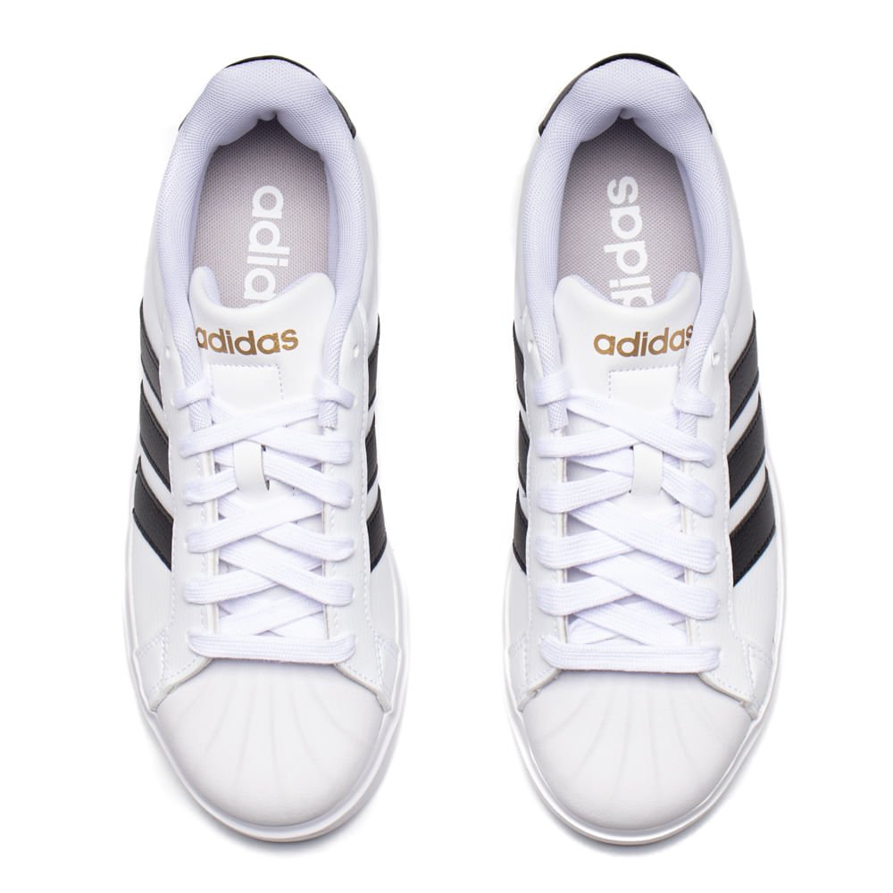 Tênis Feminino Adidas Streetwalk Branco/preto Branco/Preto 4