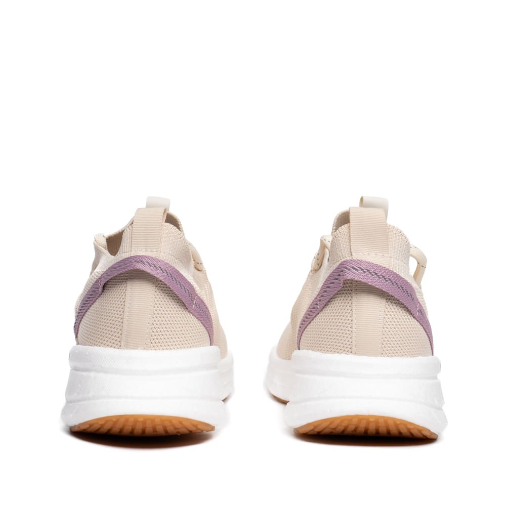 Tênis Feminino Actvitta Light Foam Knit Off White Bege 3