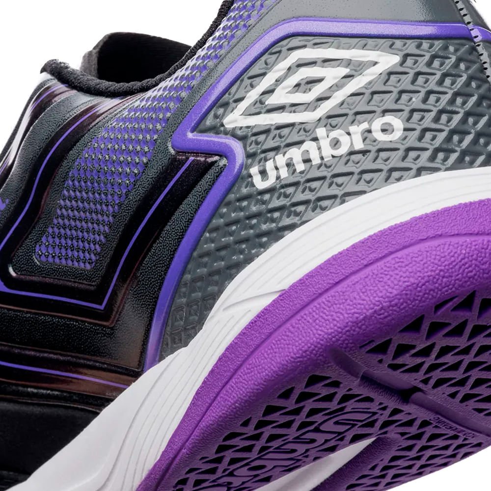 Chuteira Futsal Umbro Pro 5 Bump Billy BR Futsal Preto/Roxo Preto 7