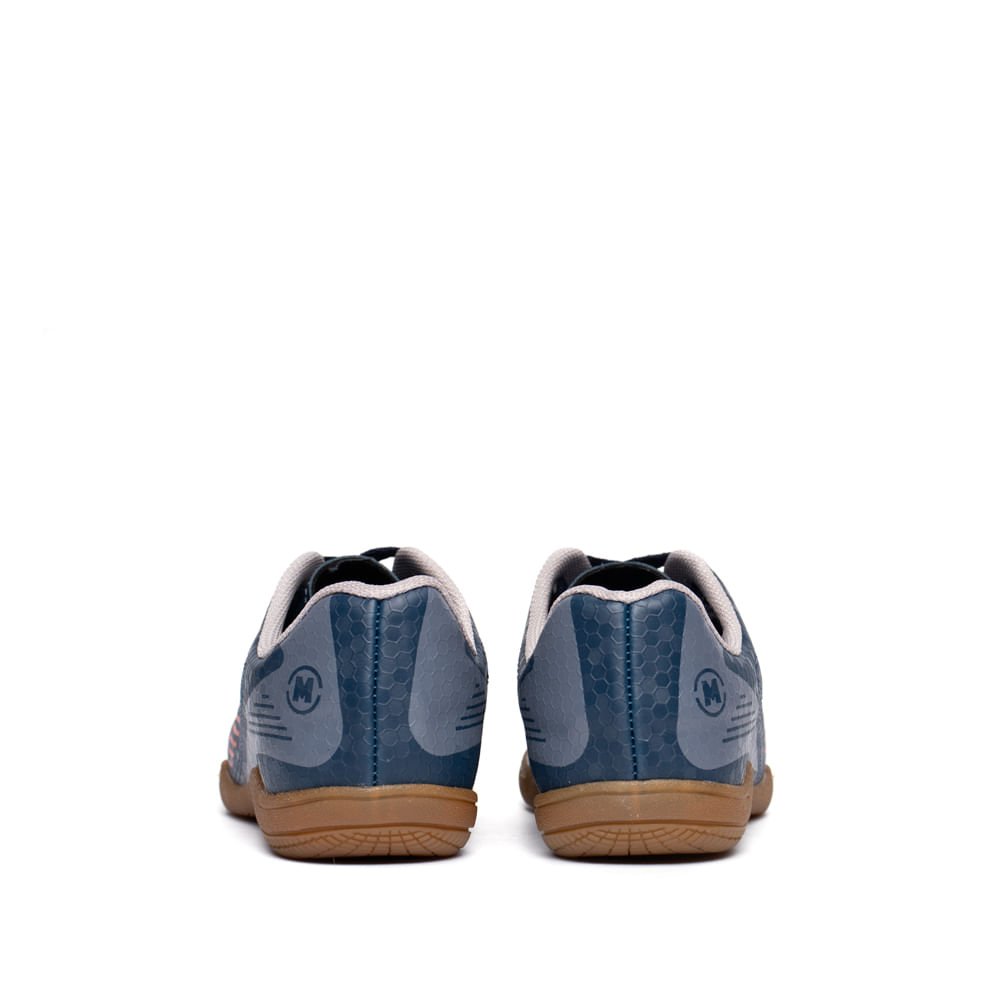 Chuteira Futsal Infantil Molekinho Texturizada Marinho Azul Marinho 3