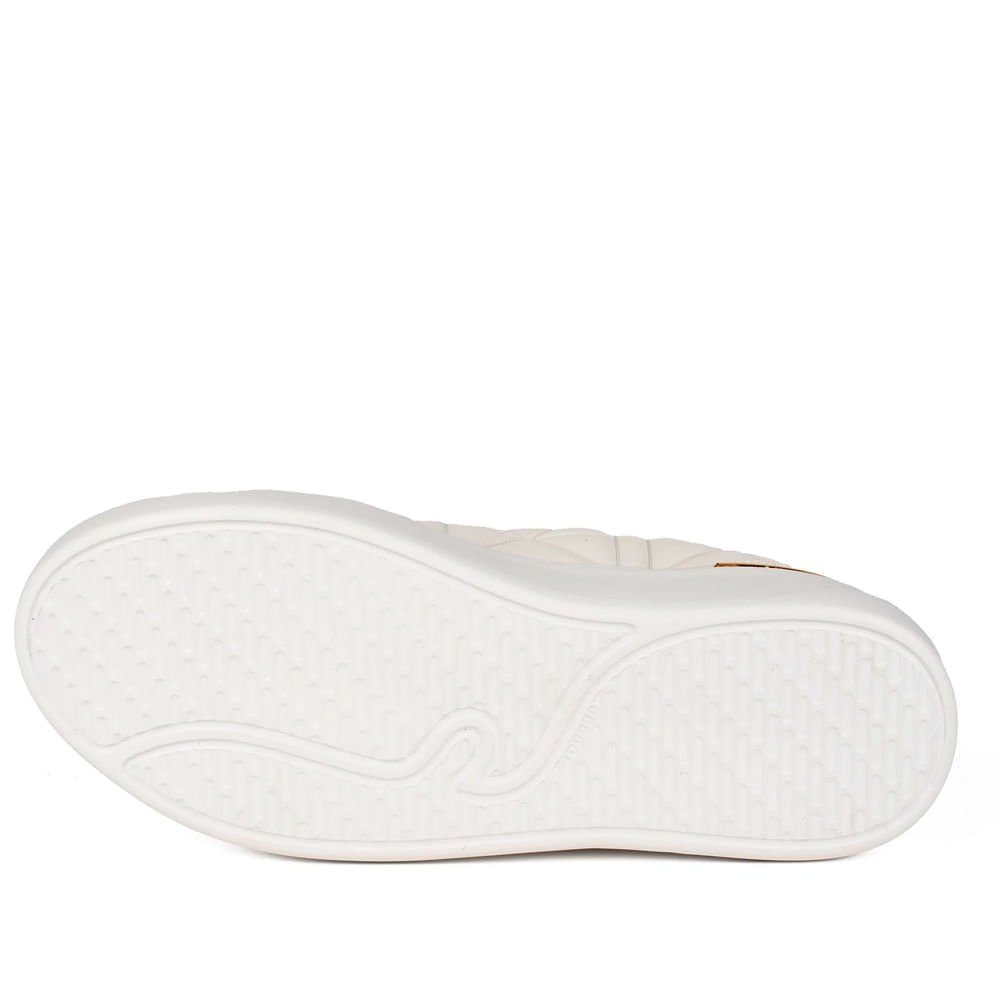 Tênis Feminino Kolosh Flatform EVAFit Pin Metalizado Branco Branco 2