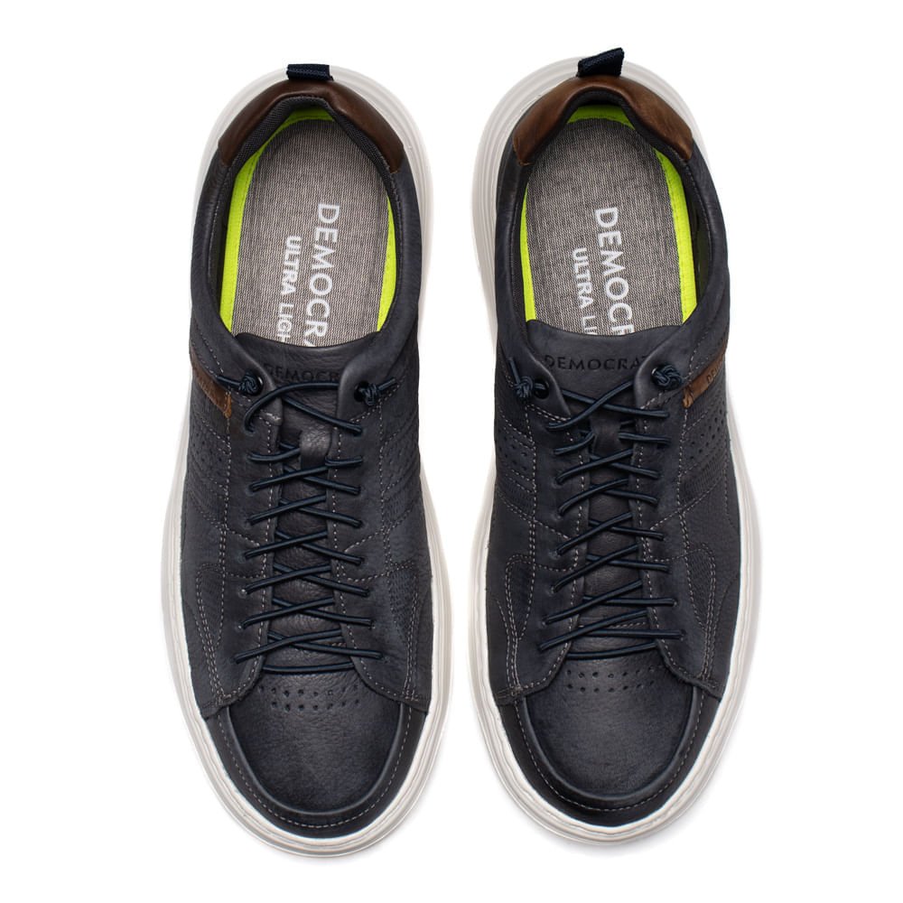 Sapatênis Masculino Democrata Joe Ultra Light Marinho Azul Marinho 4