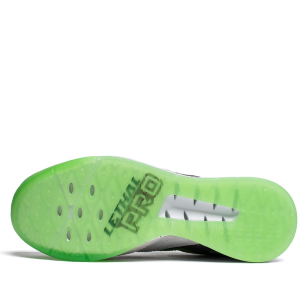 Chuteira Masculina Topper Futsal Lethal Cinza/Verde Cinza/Preto 2