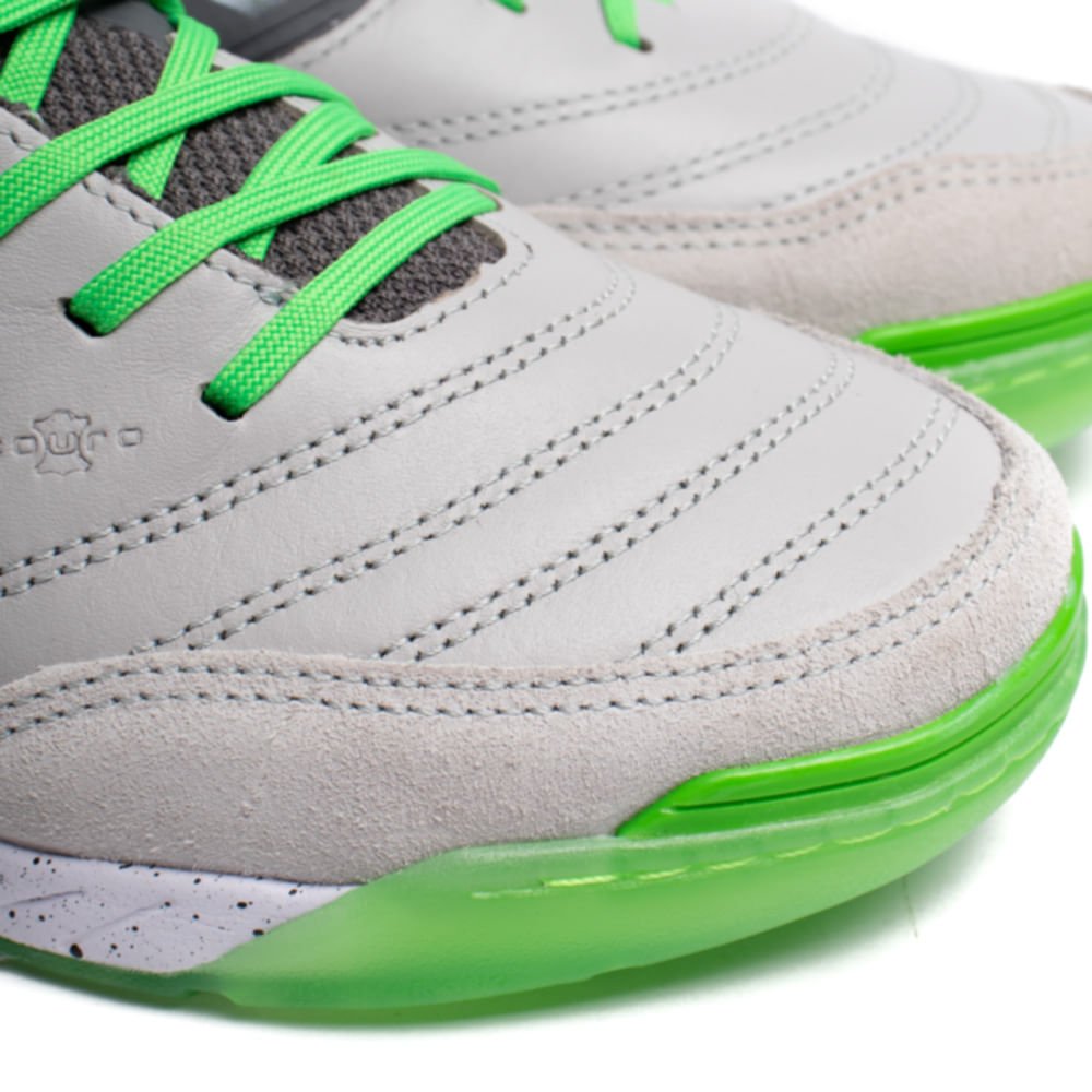 Chuteira Masculina Topper Futsal Lethal Cinza/Verde Cinza/Preto 6