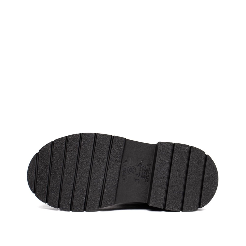 Coturno Infantil Molekinha com Correntes Preto Preto 2