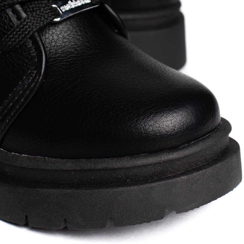 Coturno Infantil Molekinha com Correntes Preto Preto 8