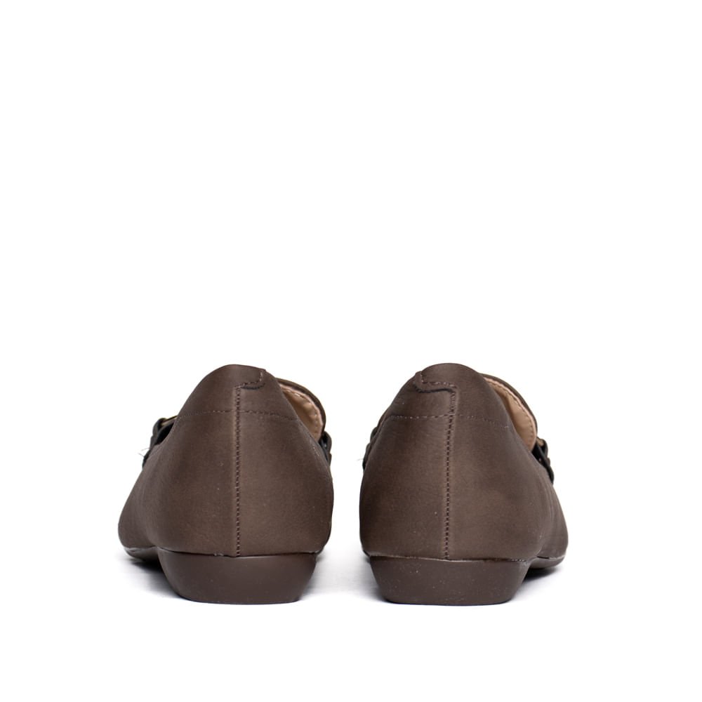 Sapatilha Feminina Modare Fivela Dourada Marrom Marrom 3