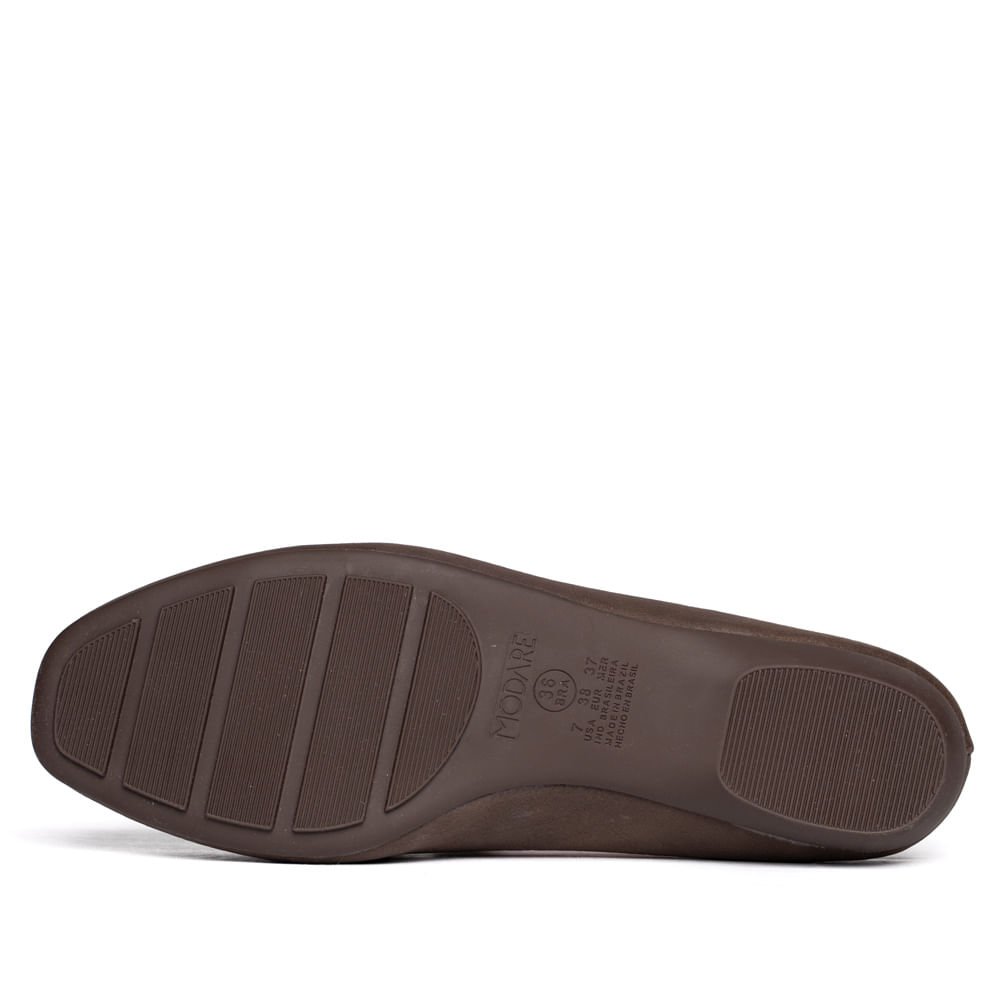 Sapatilha Feminina Modare Fivela Dourada Marrom Marrom 2