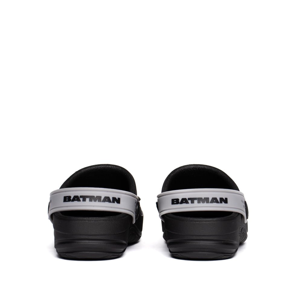 Sandália Babuche Infantil Grendene Batman Preto/cinza Preto 3