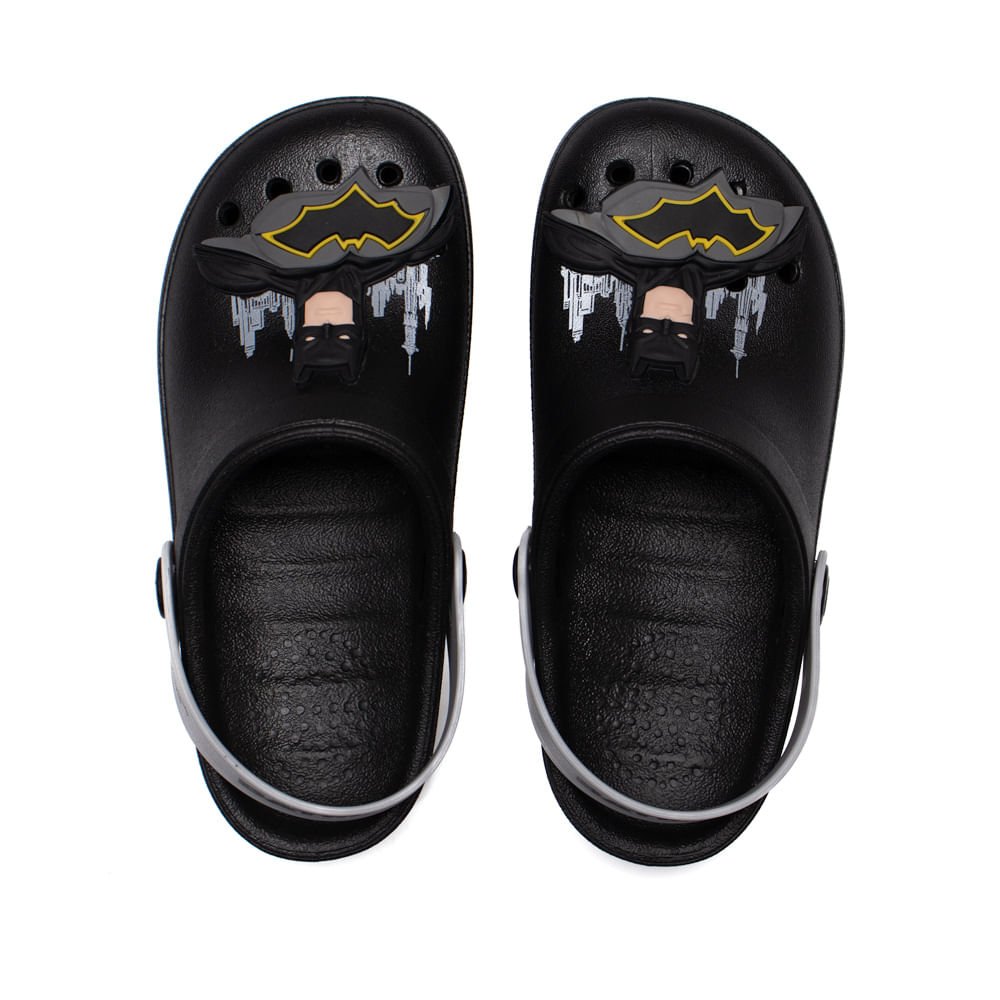 Sandália Babuche Infantil Grendene Batman Preto/cinza Preto 4