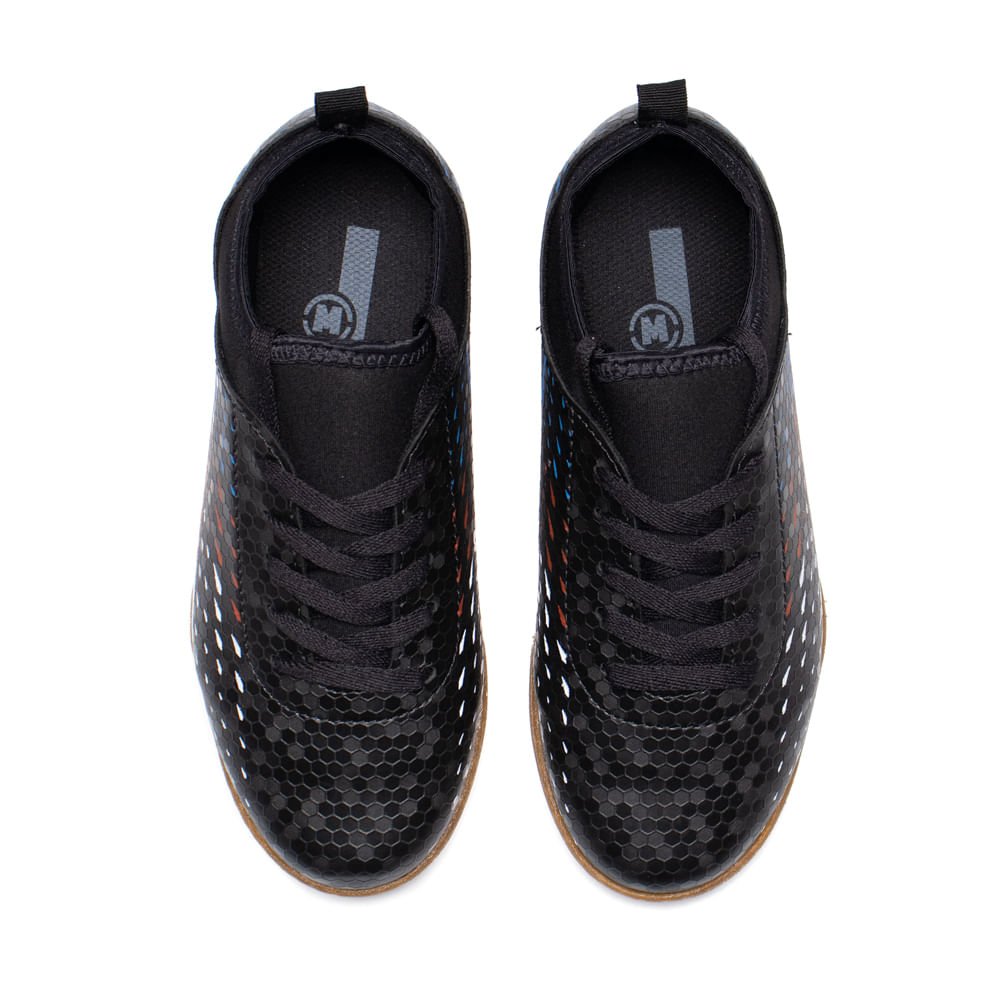 Chuteira Futsal Infantil Molekinho Neoplex Preto Preto 4