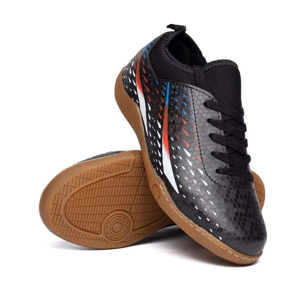 Chuteira Futsal Infantil Molekinho Neoplex Preto Preto 5