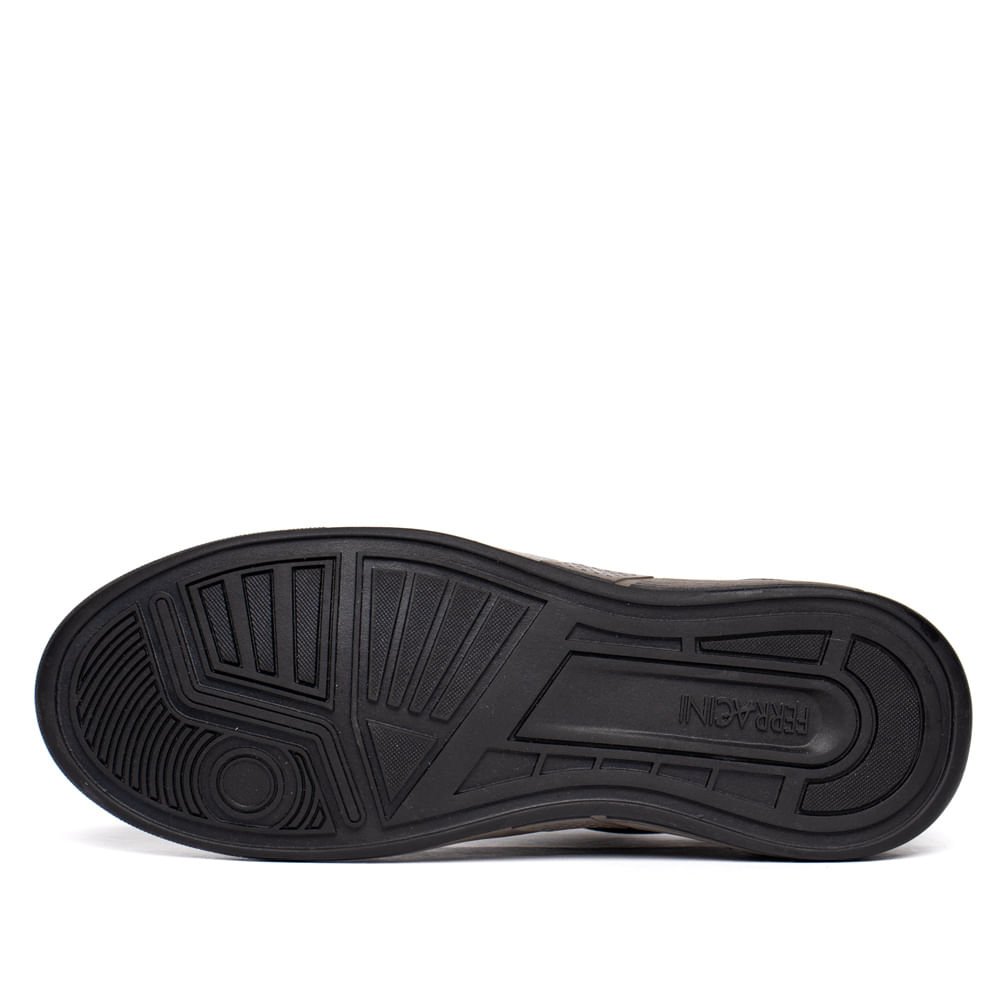 Sapatênis Masculino Ferracini Milan Couro Preto Preto 2