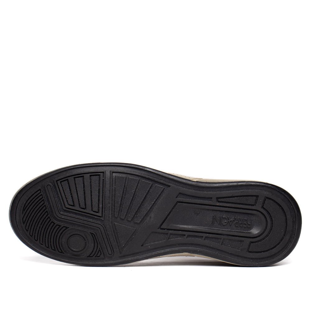 Sapatênis Masculino Ferracini Milan Couro Bege Claro Bege 2