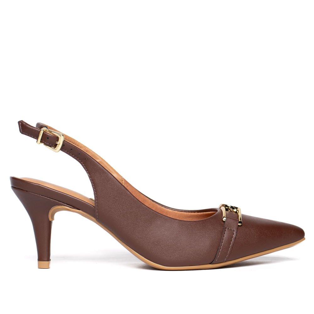 Sapato Feminino Vizzano Pelica Marrom