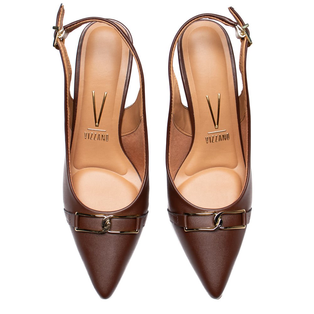 Sapato Feminino Vizzano Pelica Marrom Marrom 4