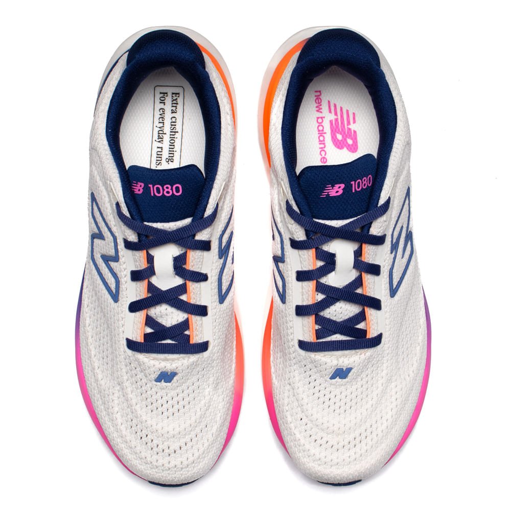 Tênis Feminino New Balance Fresh Foam 1080v15 Branco/Marinho Branco 4