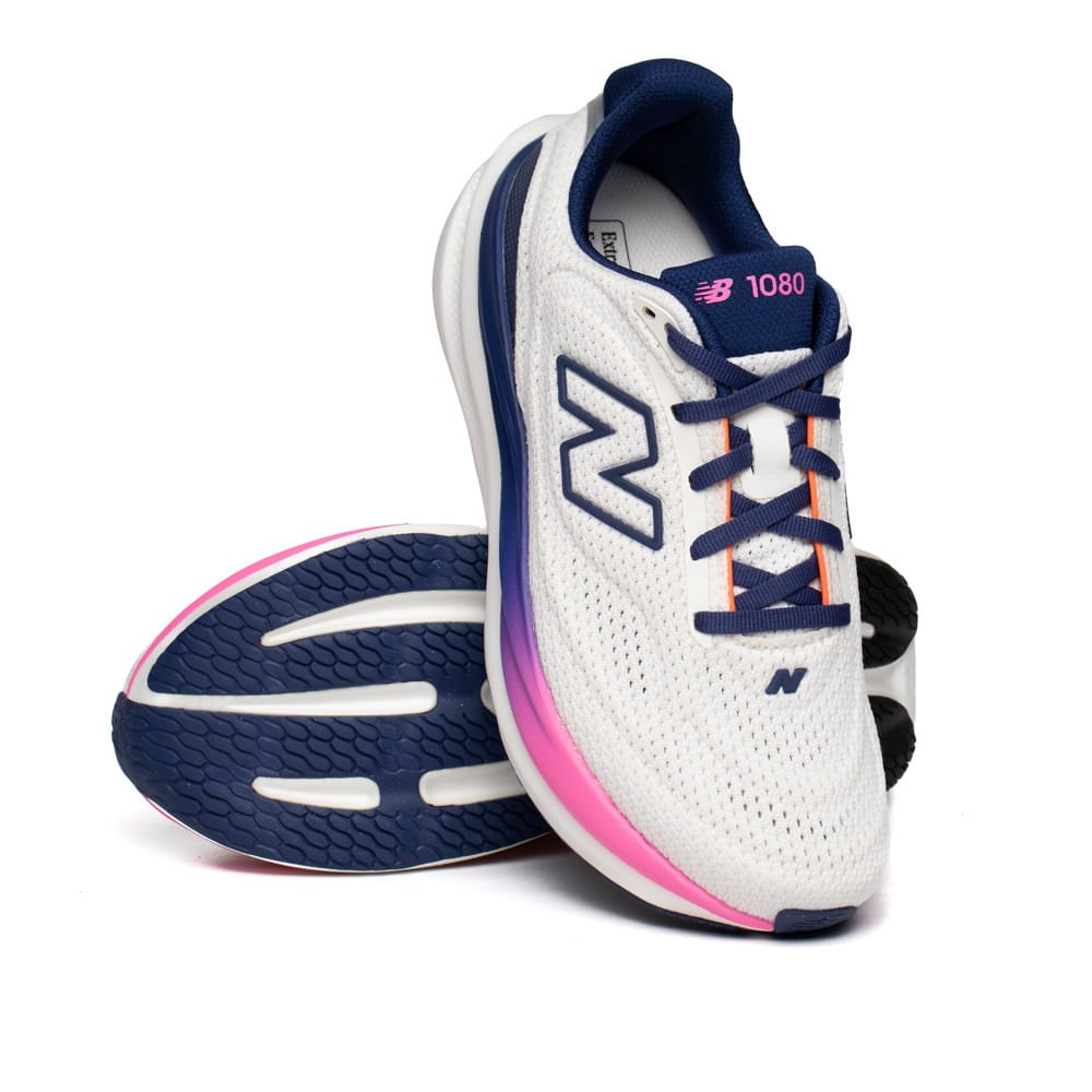 Tênis Feminino New Balance Fresh Foam 1080v15 Branco/Marinho Branco 5