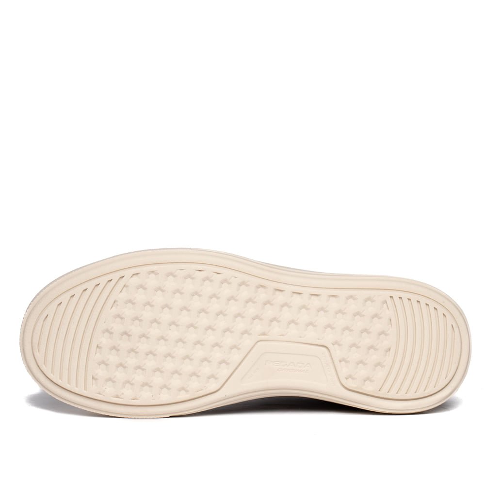 Sapatênis Masculino Pegada Stretch Couro Marrom/Branco Marrom 2