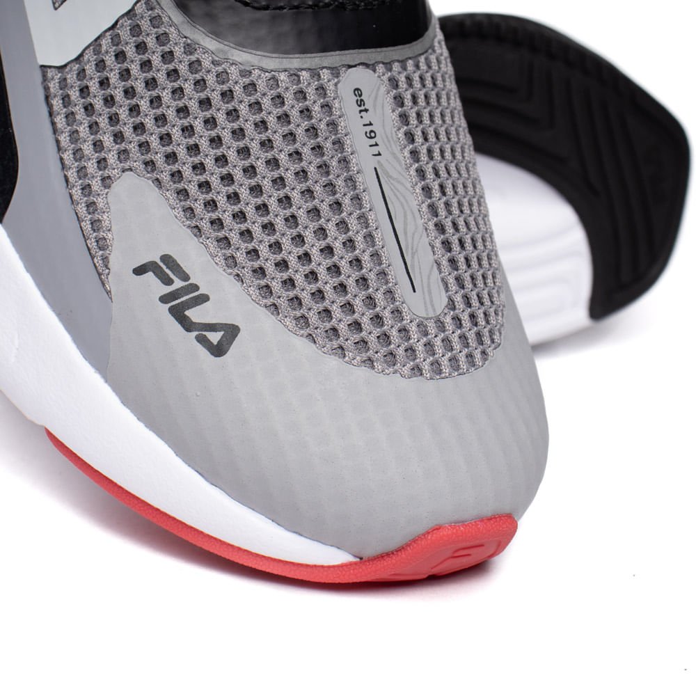 Tênis Masculino Fila Recovery Running Cinza/Preto Cinza 6