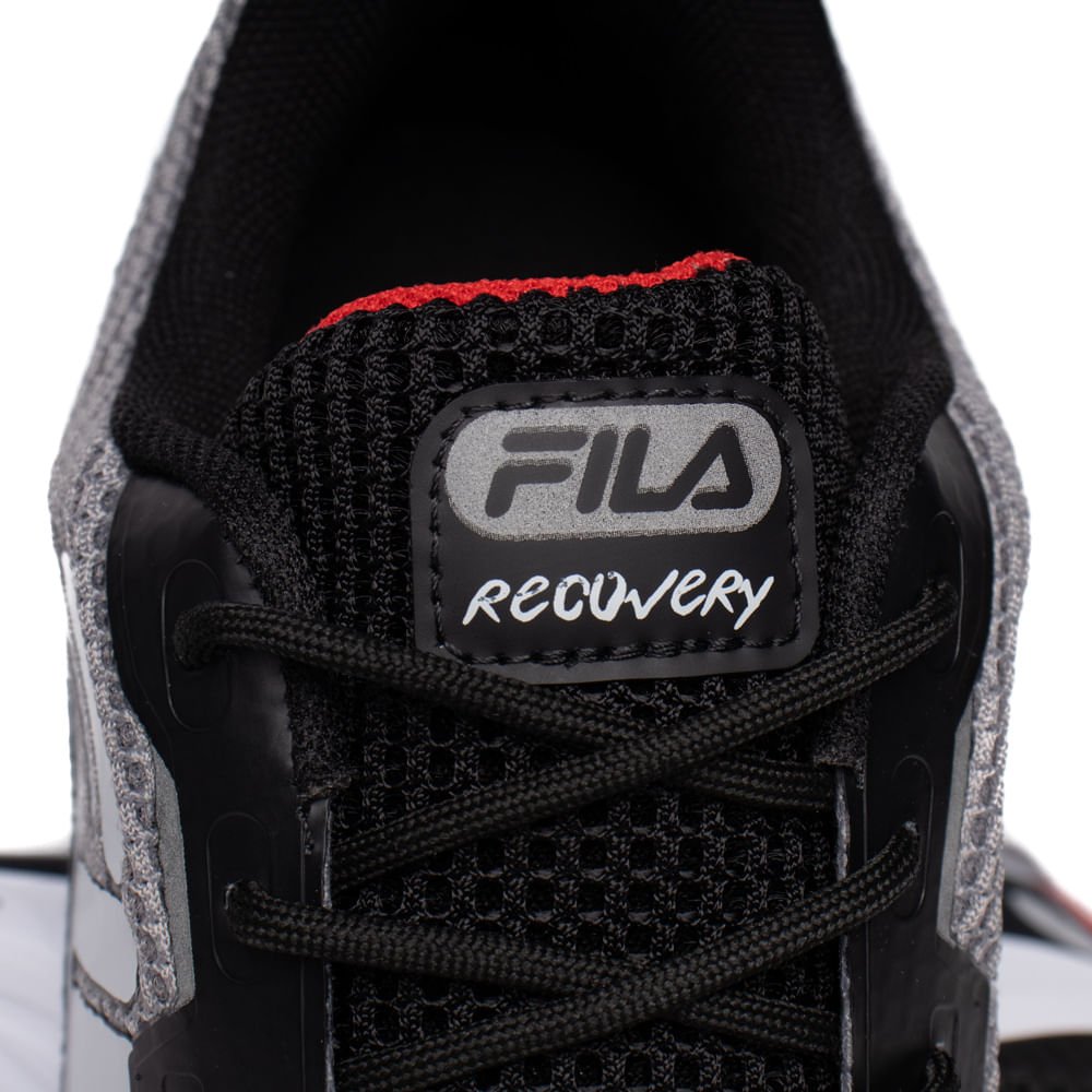 Tênis Masculino Fila Recovery Running Cinza/Preto Cinza 8