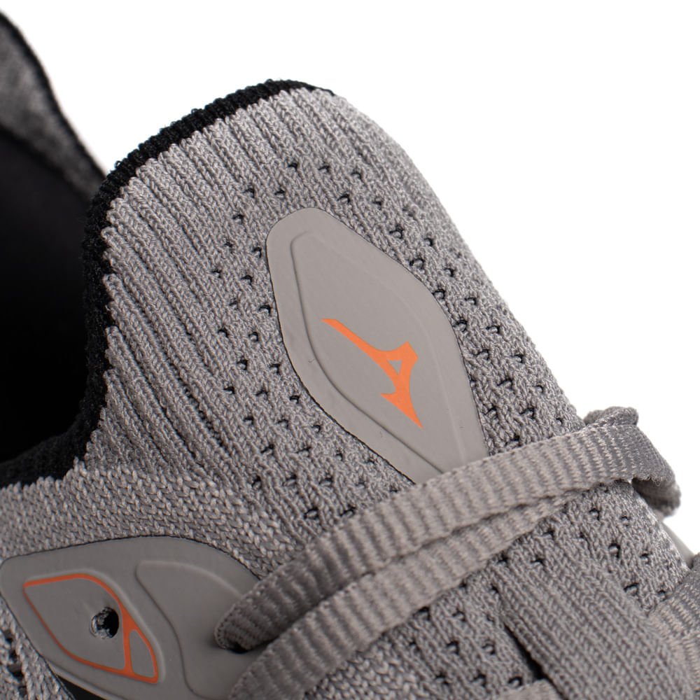 Tênis Masculino Mizuno Wave Mirai 8 Knit Cinza/Preto Cinza/Preto 5