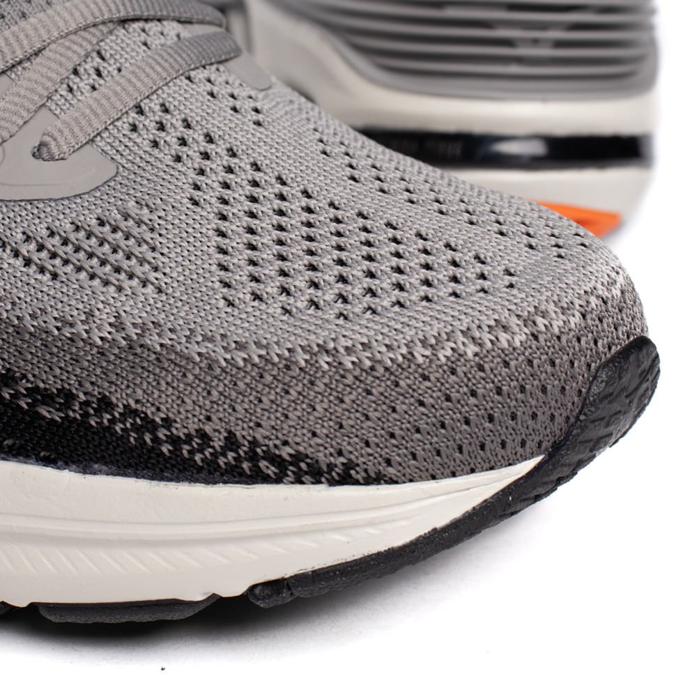 Tênis Masculino Mizuno Wave Mirai 8 Knit Cinza/Preto Cinza/Preto 6