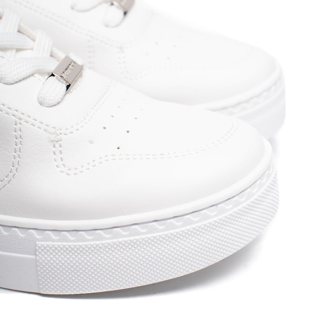 Tênis Feminino Via Marte Napa Flatform Branco Branco 5