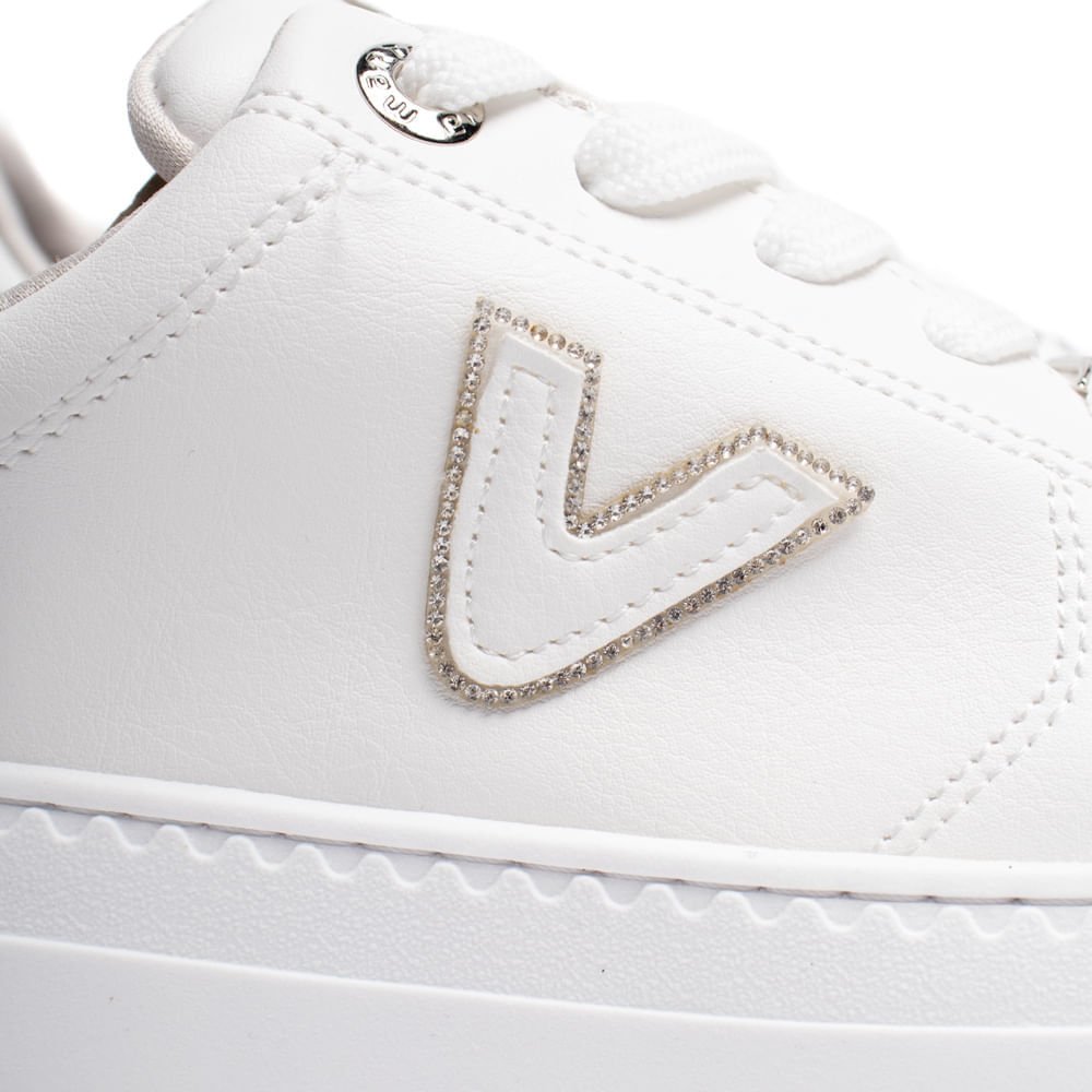 Tênis Feminino Via Marte Napa Flatform Branco Branco 6