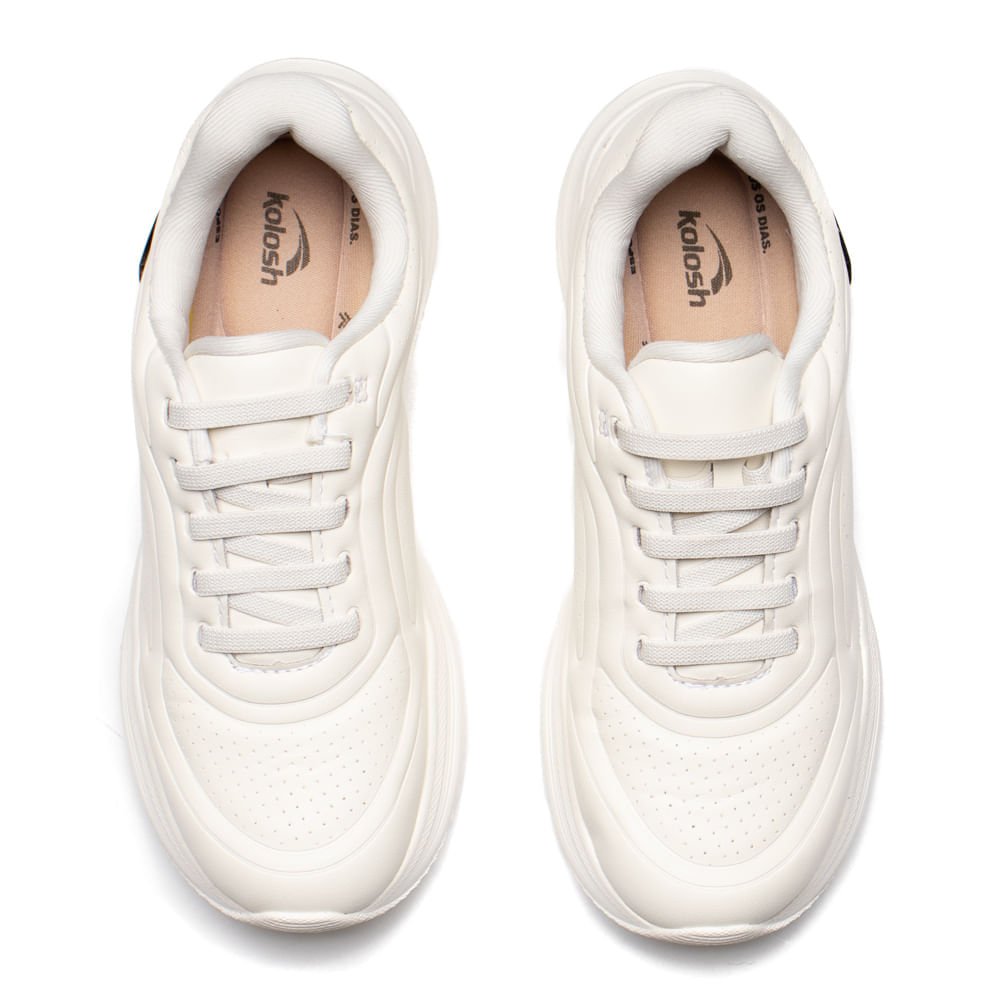 Tênis Feminino Kolosh Napa EVAfit Branco Branco 4