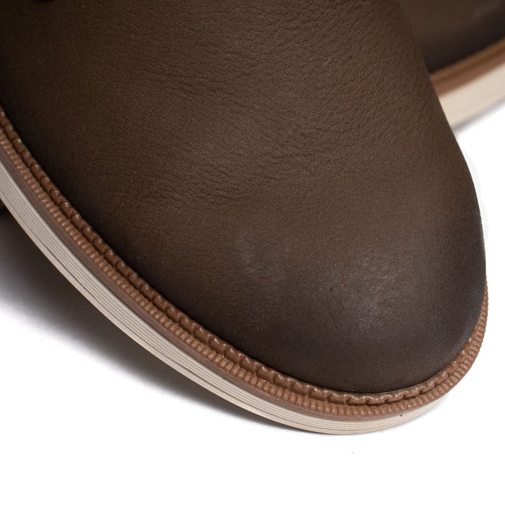 Sapato Masculino Pegada Cardiff Rustic Couro Marrom Marrom 5