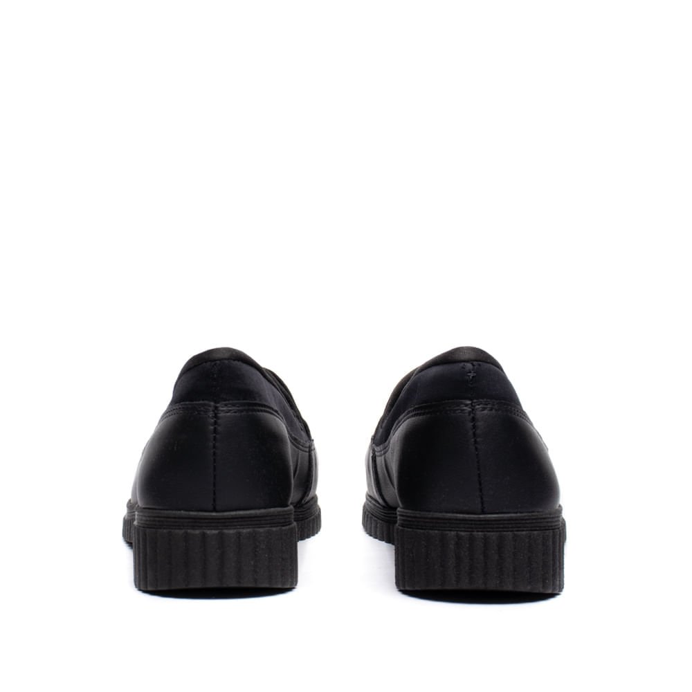 Mocassim Feminino Campesí Loafer Napa Conforto Preto Preto 3