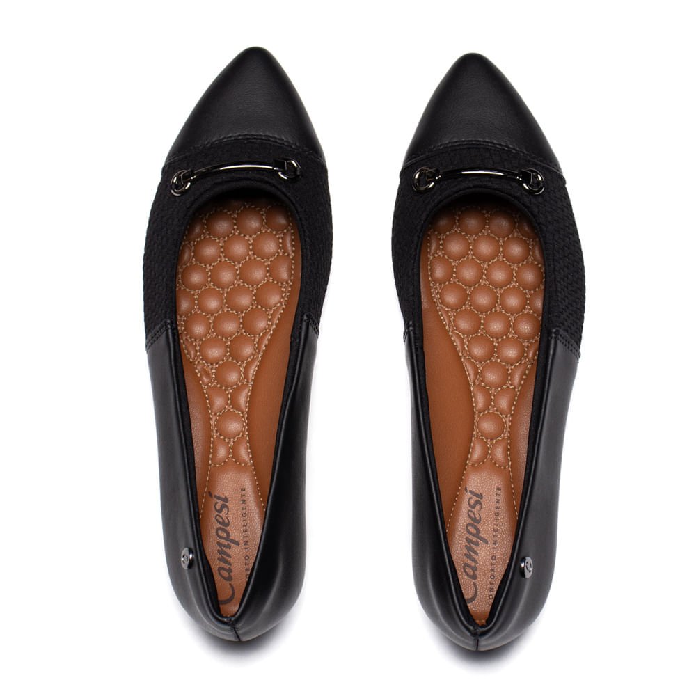 Sapato Feminino Campesí Napa Joanete Preto Preto 4