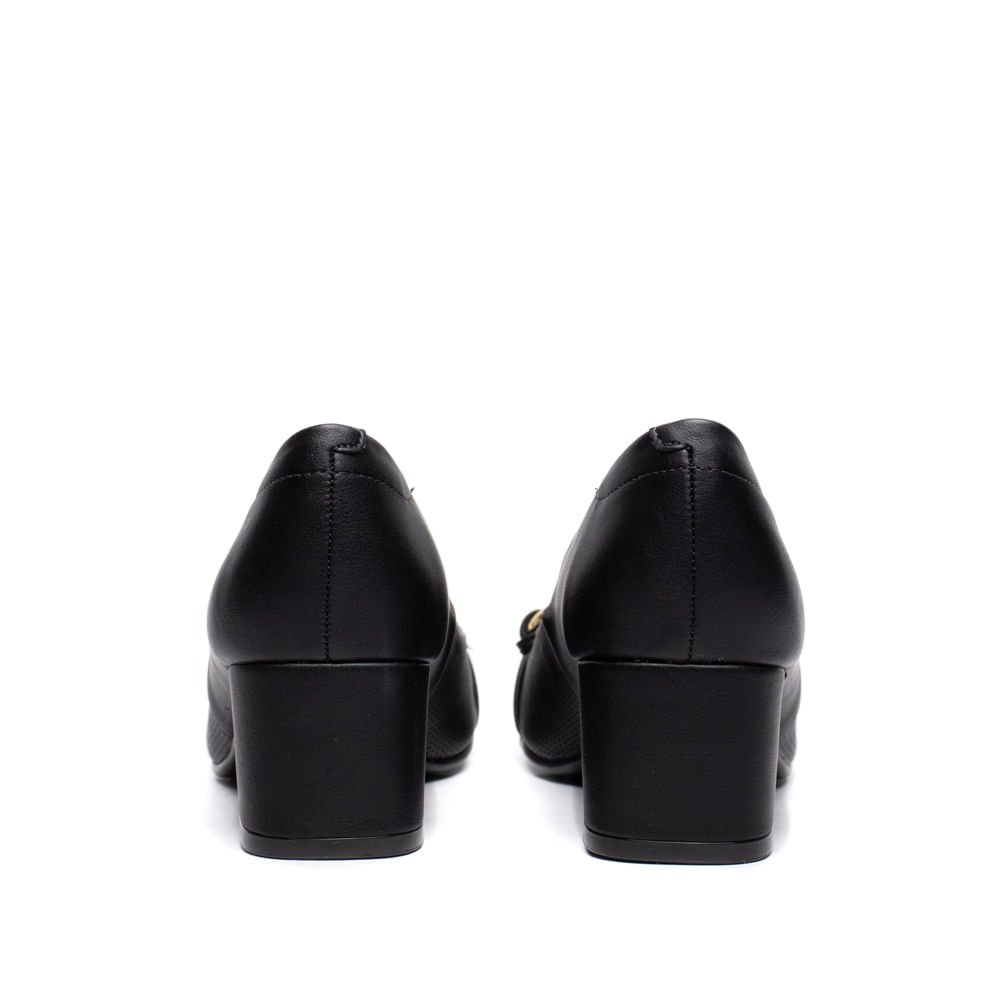 Sapato Feminino Modare Napa Suprema Salto Bloco Preto Preto 3