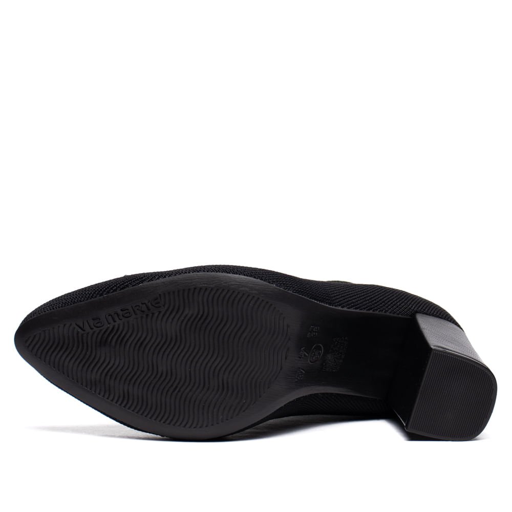 Bota Feminina Via Marte Tec. Knit Sock Boot Preto Preto 2