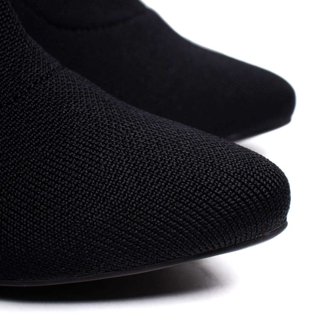 Bota Feminina Via Marte Tec. Knit Sock Boot Preto Preto 5
