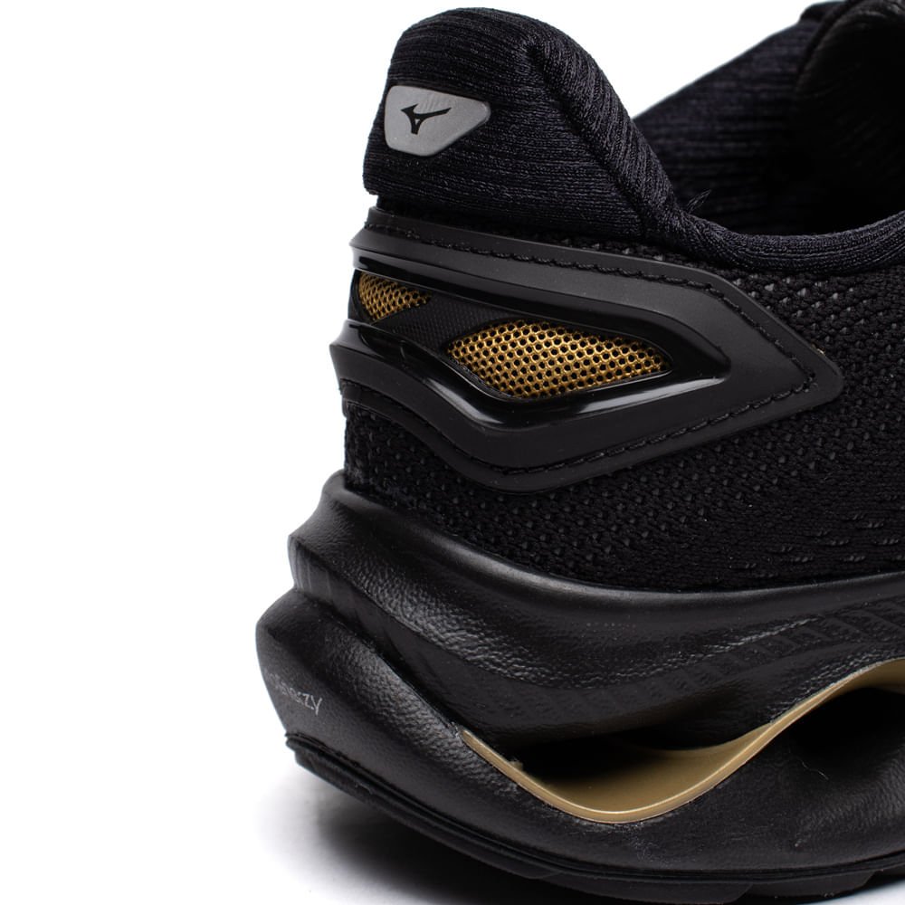 Tênis Masculino Mizuno Wave Legend 5 Esportivo Preto Preto 6