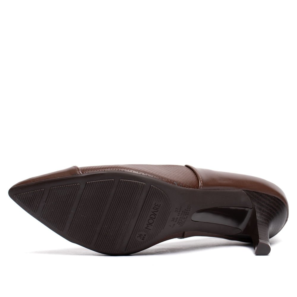 Scarpin Feminino Modare Napa Suprema Texturizado Marrom Marrom 2