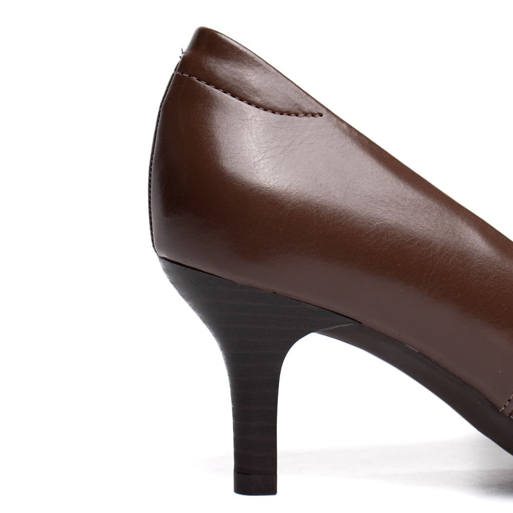 Scarpin Feminino Modare Napa Suprema Texturizado Marrom Marrom 6
