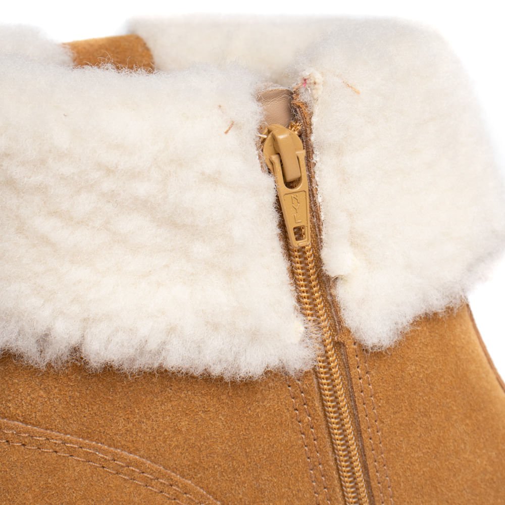 Bota Cano Médio Feminina Modare Camurção Caramelo Caramelo 5