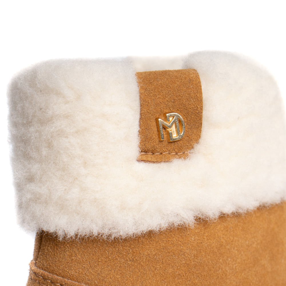 Bota Cano Médio Feminina Modare Camurção Caramelo Caramelo 6