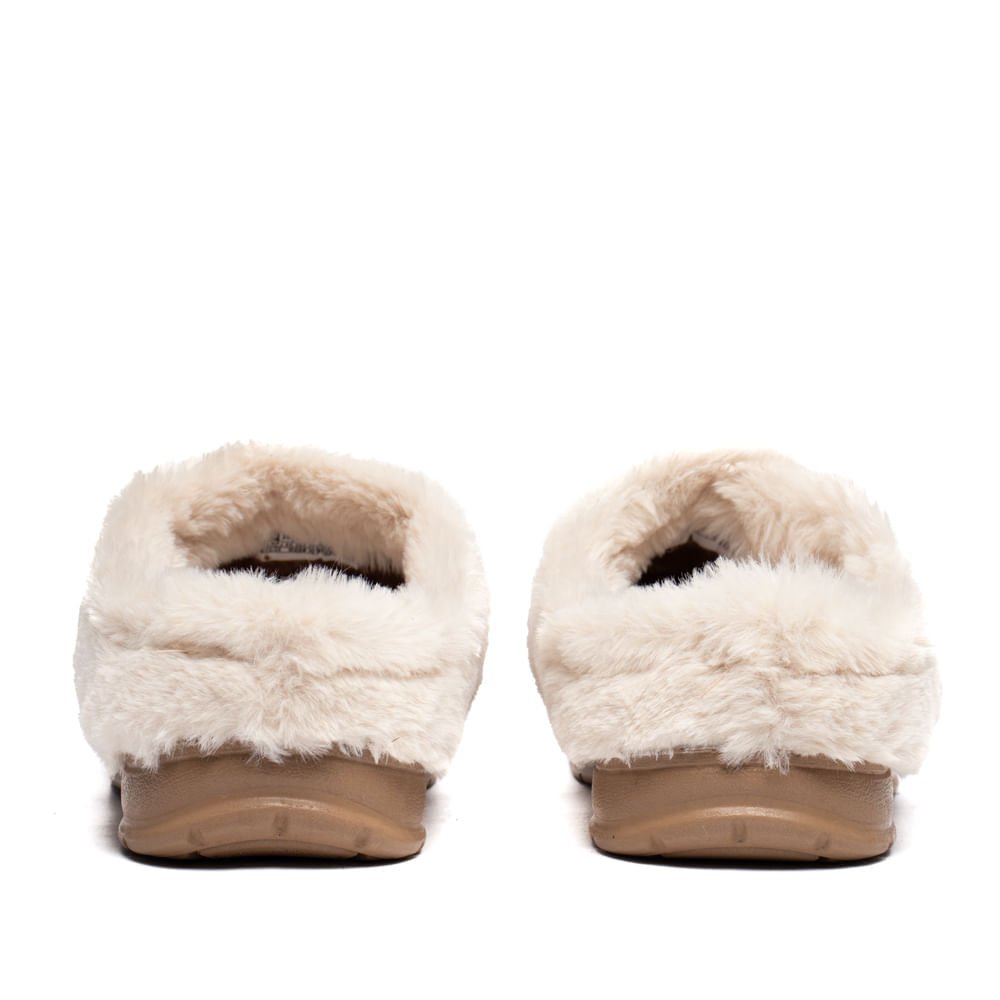 Pantufa Feminina Pegada Atoalhado Marrom/Bege Marrom/Bege 3