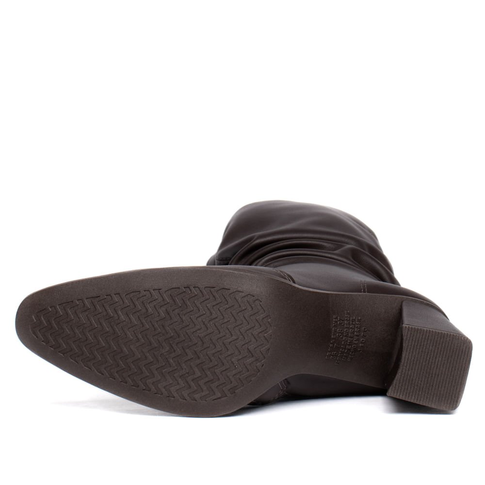 Bota Feminina Mississipi Cano Médio Napa Marrom Café 2