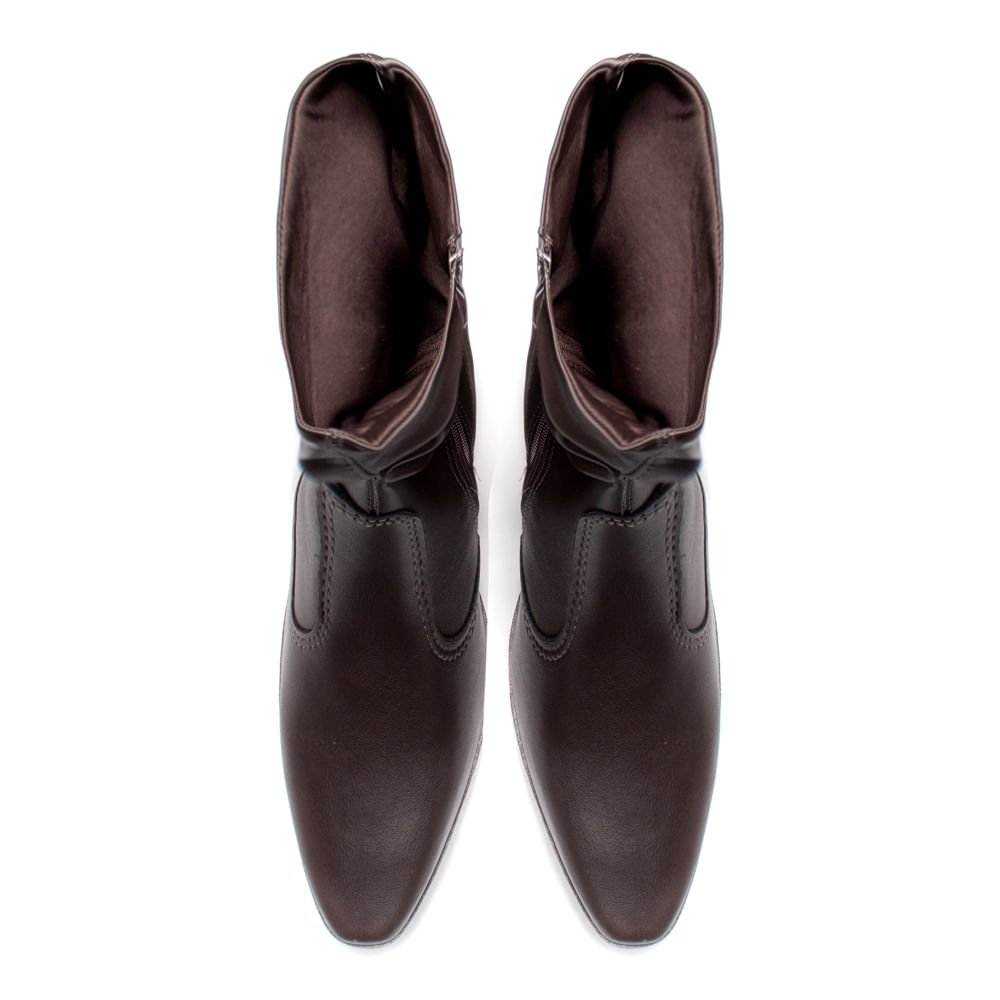 Bota Feminina Mississipi Cano Médio Napa Marrom Café 4