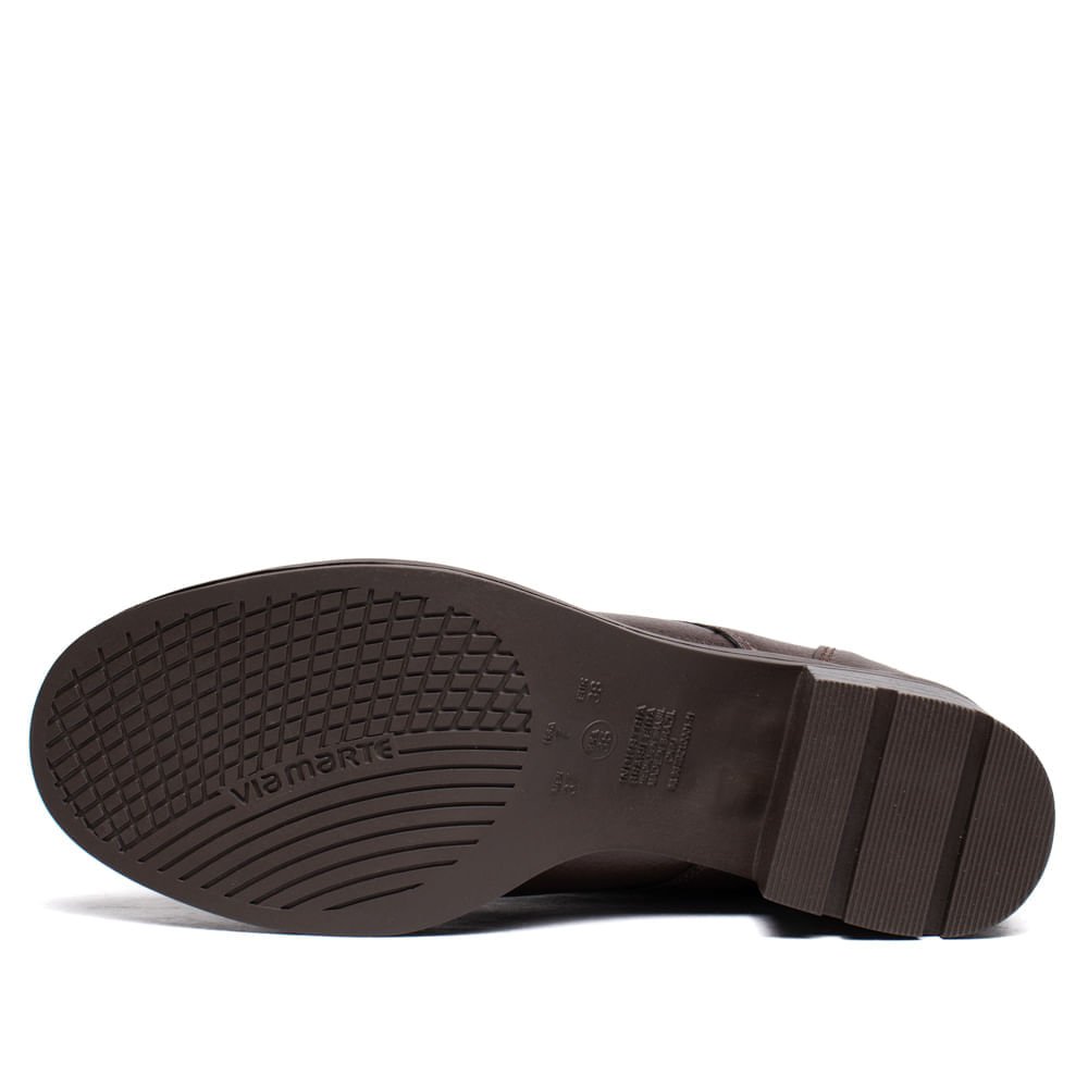 Coturno Feminino Via Marte Napa Floater Salto Bloco Café Café 2