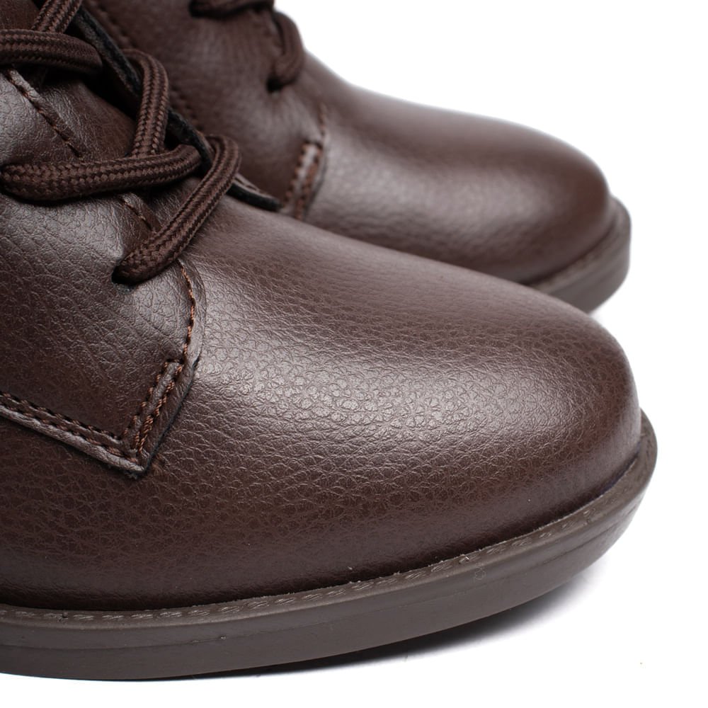 Coturno Feminino Via Marte Napa Floater Salto Bloco Café Café 5