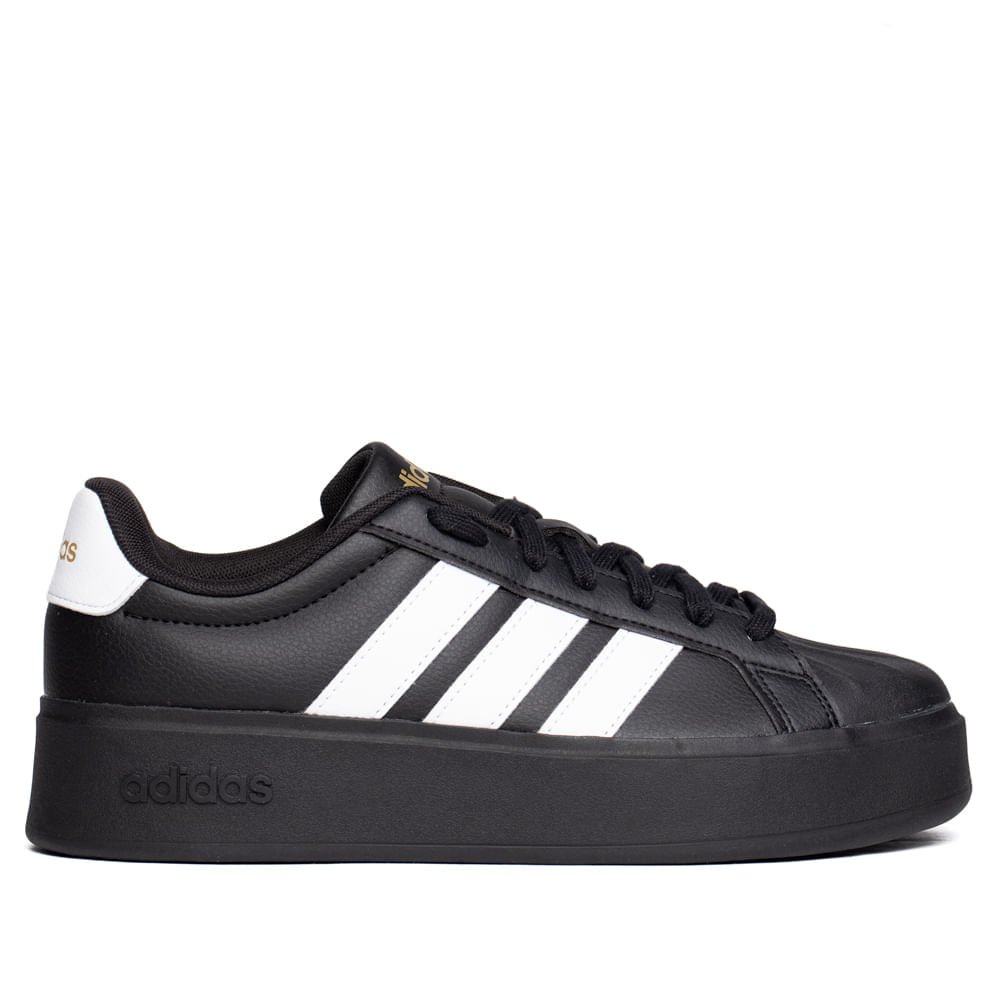 Tênis Feminino Adidas Streettalk Bold Preto/Dourado